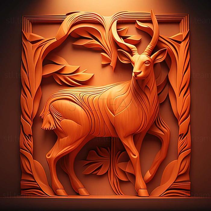 3D model Orange famous animal (STL)